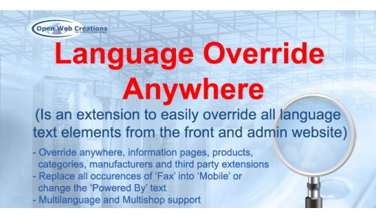 Language Override Anywhere