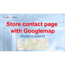 Store contact page with Googlemap