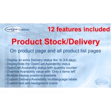 Product Stock/Delivery Status with 12 features