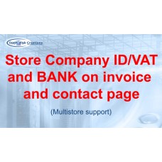 Store Company ID/VAT/IBAN/BIC