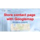 Store contact page with Googlemap