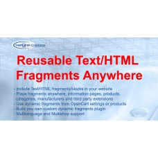 Reusable Text/HTML Fragments Anywhere